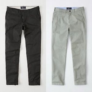 lot of 2 pair A&F skinny stretch chinos 31x30